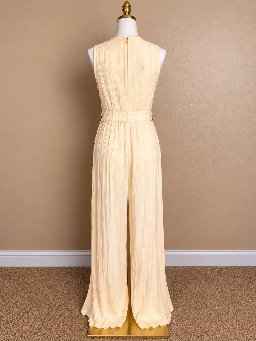 Flying Tomato Cream Jumpsuit medium - Picture 4 of 5